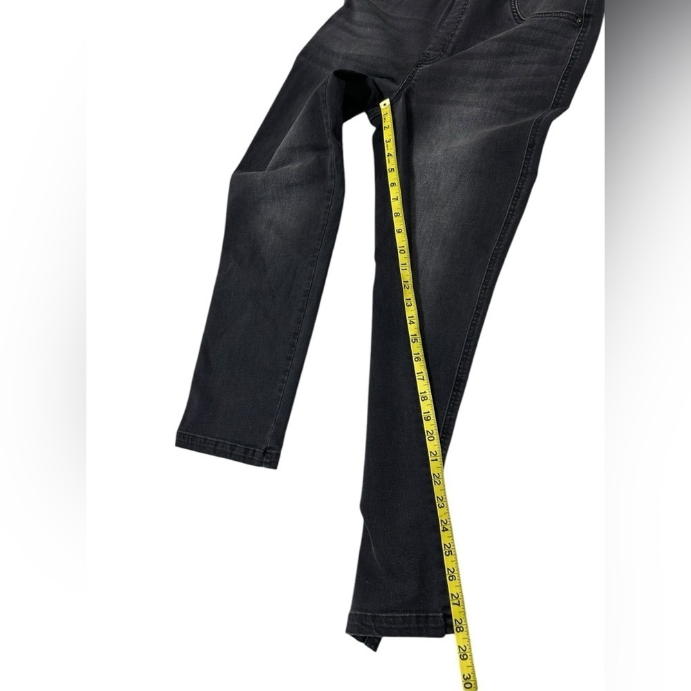 SPANX Jeans Straight Leg Vintage Black Pull On Shape Wear Size Large - Picture 5 of 11